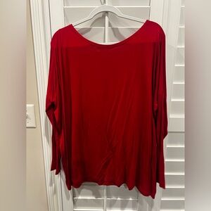 Piko 1988 Vibrant Red Long Sleeve Top